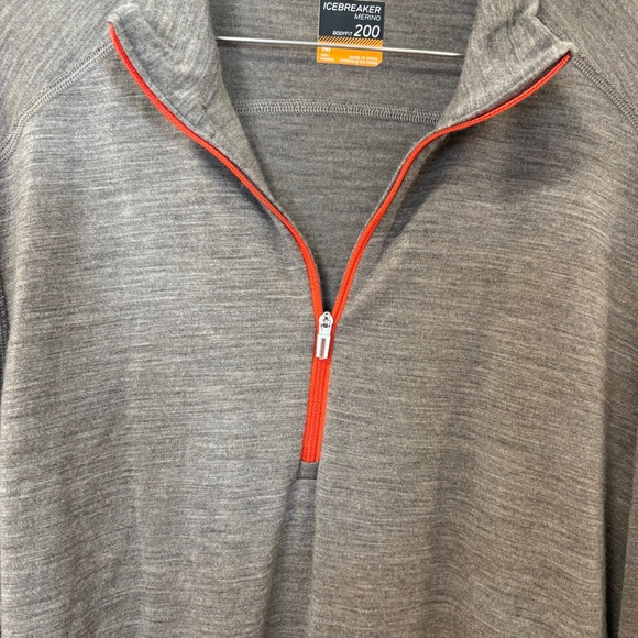 Icebreaker merino bodyfit 200 half zip thermal top medium outdoor ski hiking - Picture 5 of 14